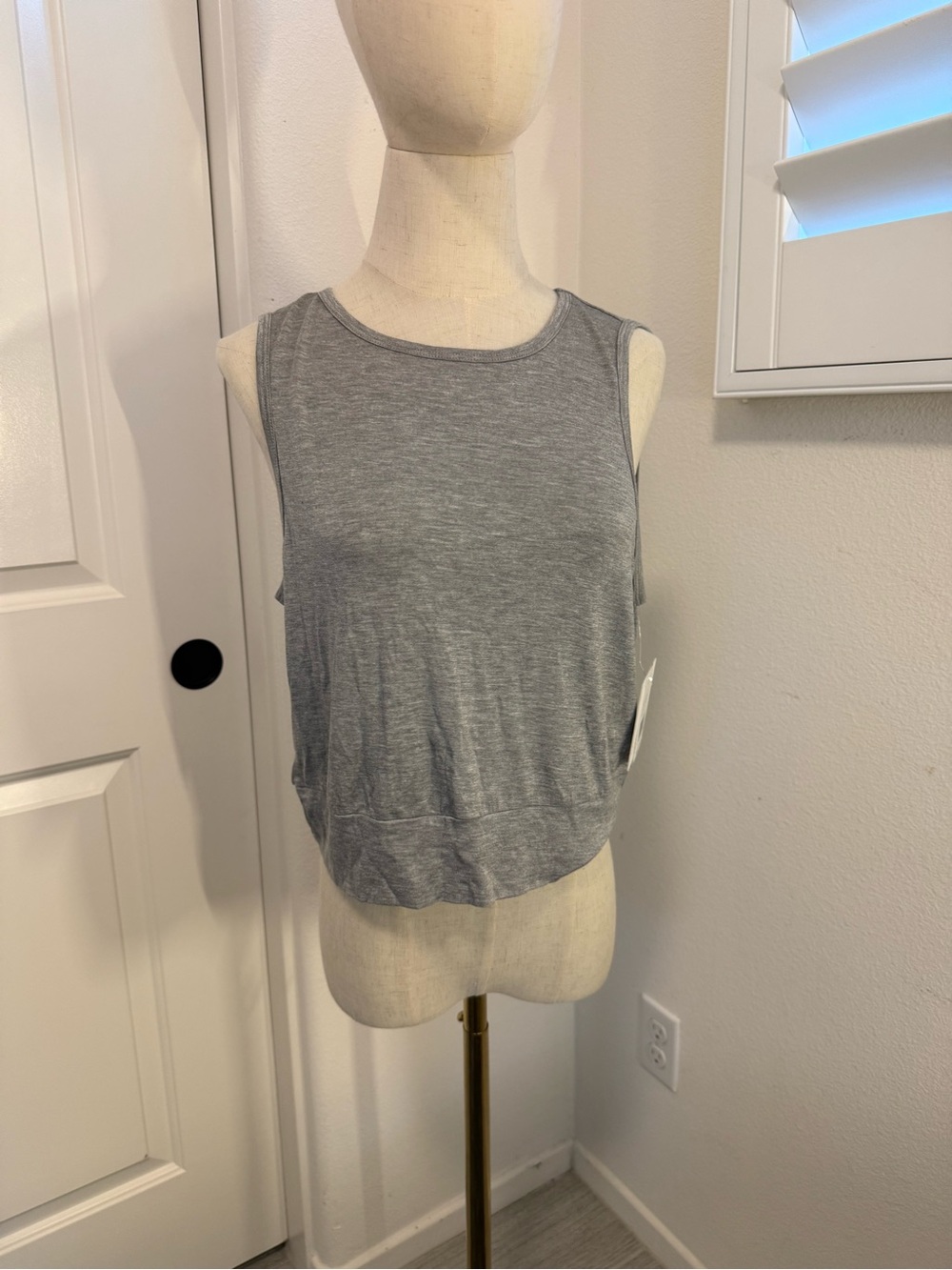 Beyond Yoga Heather Grey Racerback Tank